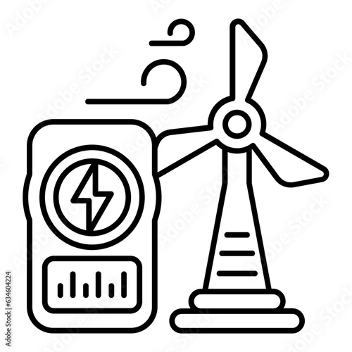 Wind Energy Icon
