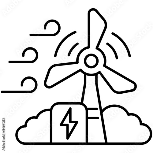 Wind Turbine Icon
