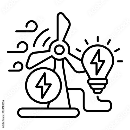 Wind Power Icon