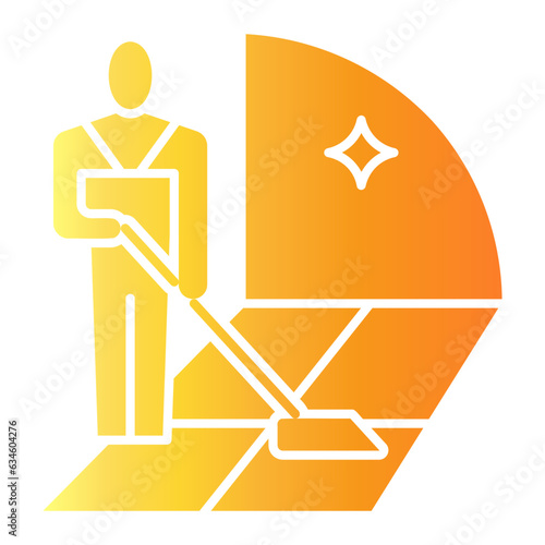 cleaning floor icon