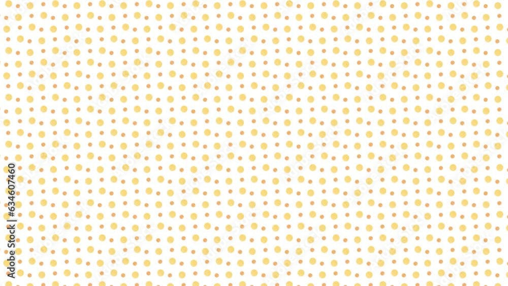 Orange polka dot pattern.Looping video background.(052) Orange polka dot pattern.Looping video background.(052)
