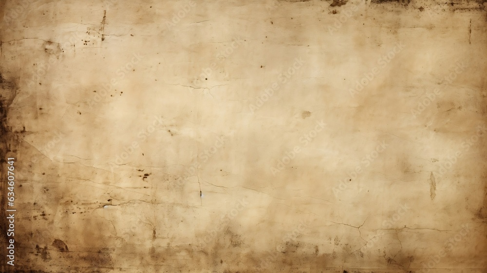 Generative AI : old paper canvas texture grunge background