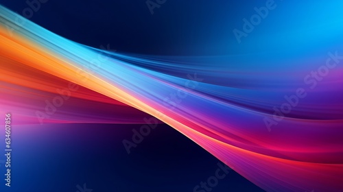 Generative AI : Modern abstract high speed movement. Colorful dynamic motion on blue background. Movement technology pattern for banner or poster design background concept.
