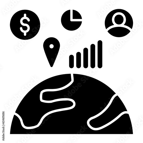 business and globalization icon