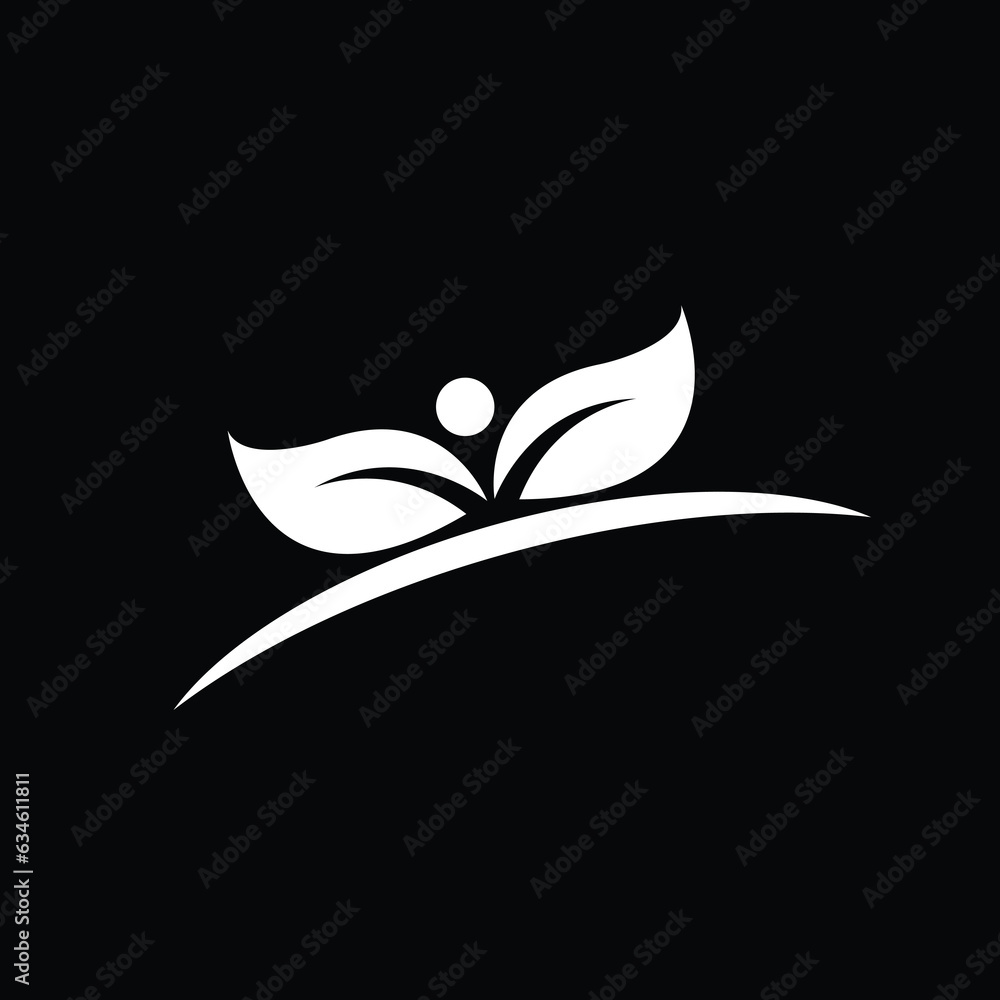 Fototapeta premium Green Leaf eco organic icon,symbol design.