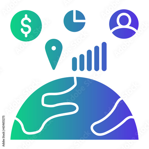 business and globalization icon