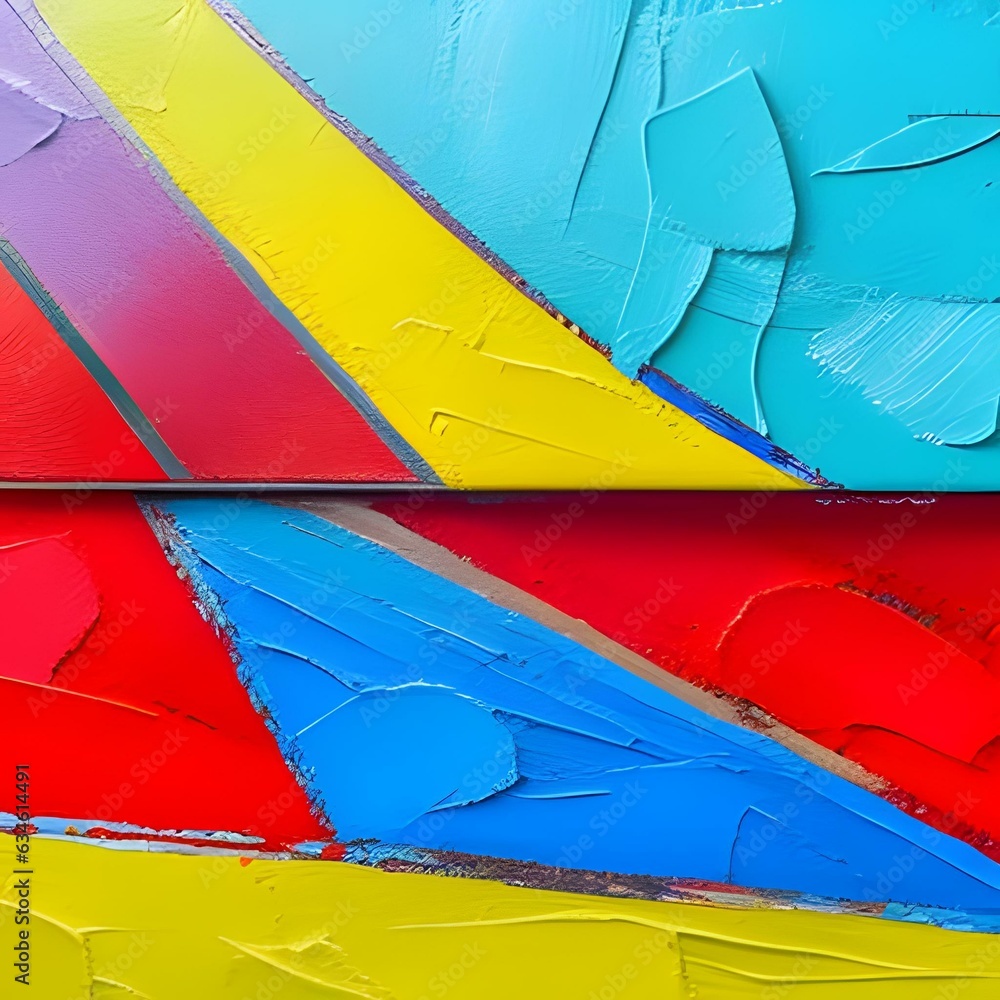 Naklejka premium カラフルなテクスチャ（色彩鮮やかなペイント・ペンキ）M