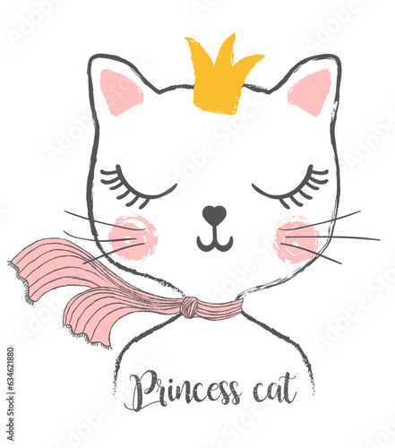 Cute little princess cat girl
