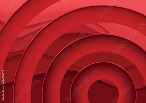 Red Abstract Background wit...