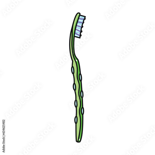 Toothbrush vector icon.Color vector icon isolated on white background toothbrush .