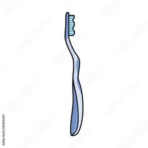 Toothbrush vector icon.Color vector icon isolated on white background toothbrush .