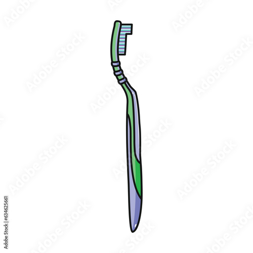 Toothbrush vector icon.Color vector icon isolated on white background toothbrush .