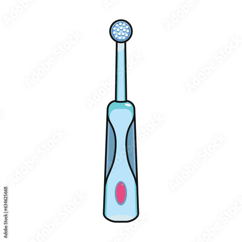 Toothbrush vector icon.Color vector icon isolated on white background toothbrush .