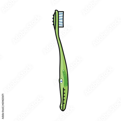 Toothbrush vector icon.Color vector icon isolated on white background toothbrush .