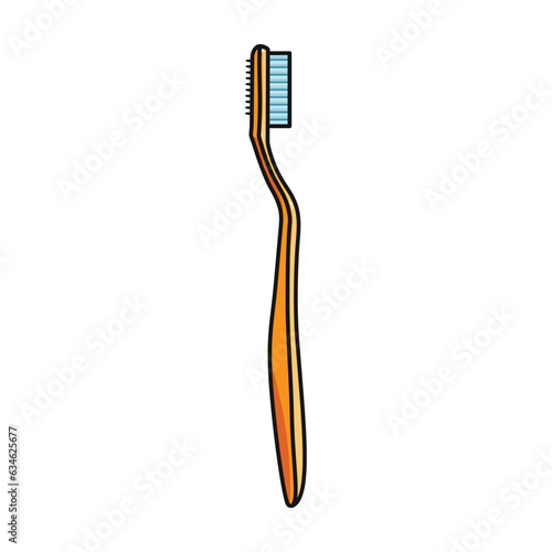 Toothbrush vector icon.Color vector icon isolated on white background toothbrush .
