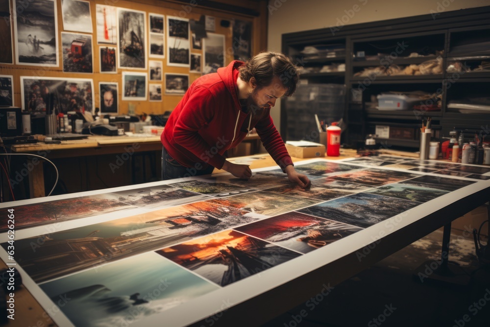 Movie Poster Being Designed, Generative AI Movie Poster Being Designed, Generative AI
