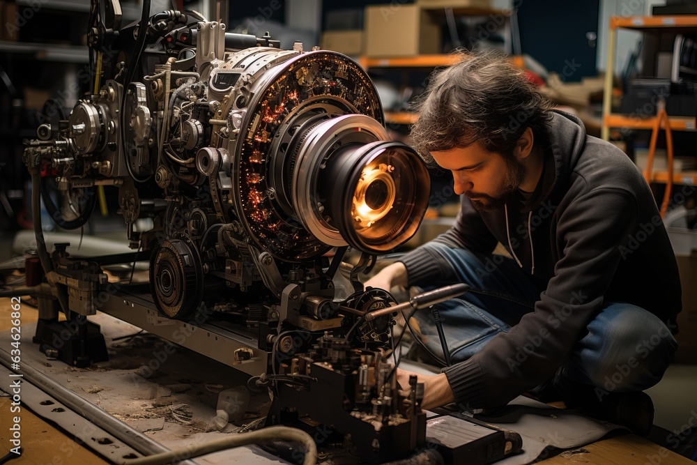 Movie Prop Master At Work, Generative AI Movie Prop Master At Work, Generative AI