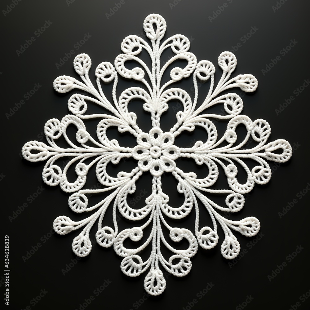 Fototapeta premium ornamental round lace ornament