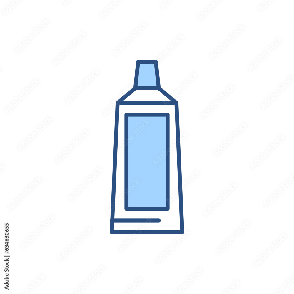 Toothpaste Tube related vector line icon. Isolated on white background. Vector illustration. Editable stroke Toothpaste Tube related vector line icon. Isolated on white background. Vector illustration. Editable stroke