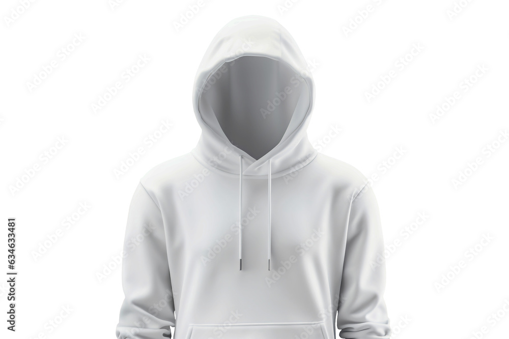 white hoodie, sweatshirt mockup, on white background. white hoodie, sweatshirt mockup, on white background.