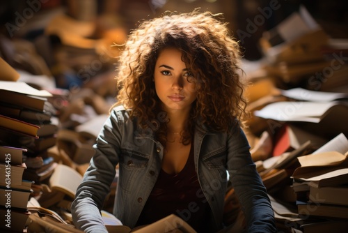 Person engrossed in reading a captivating novel - stock photography concepts