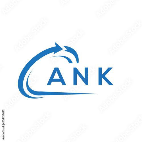 ANK letter logo design on white background. ANK creative initials letter logo concept. ANK letter design.	
 photo