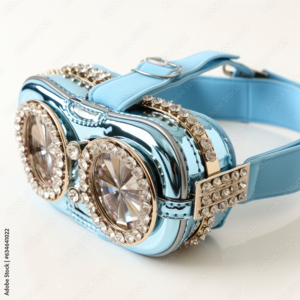 Luxury Virtual Reality Headset Style, Generative AI Luxury Virtual Reality Headset Style, Generative AI