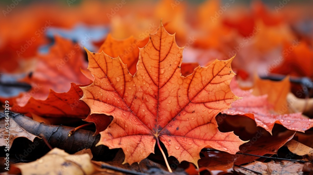 Fall Leaves, Autumn, Generative AI Fall Leaves, Autumn, Generative AI