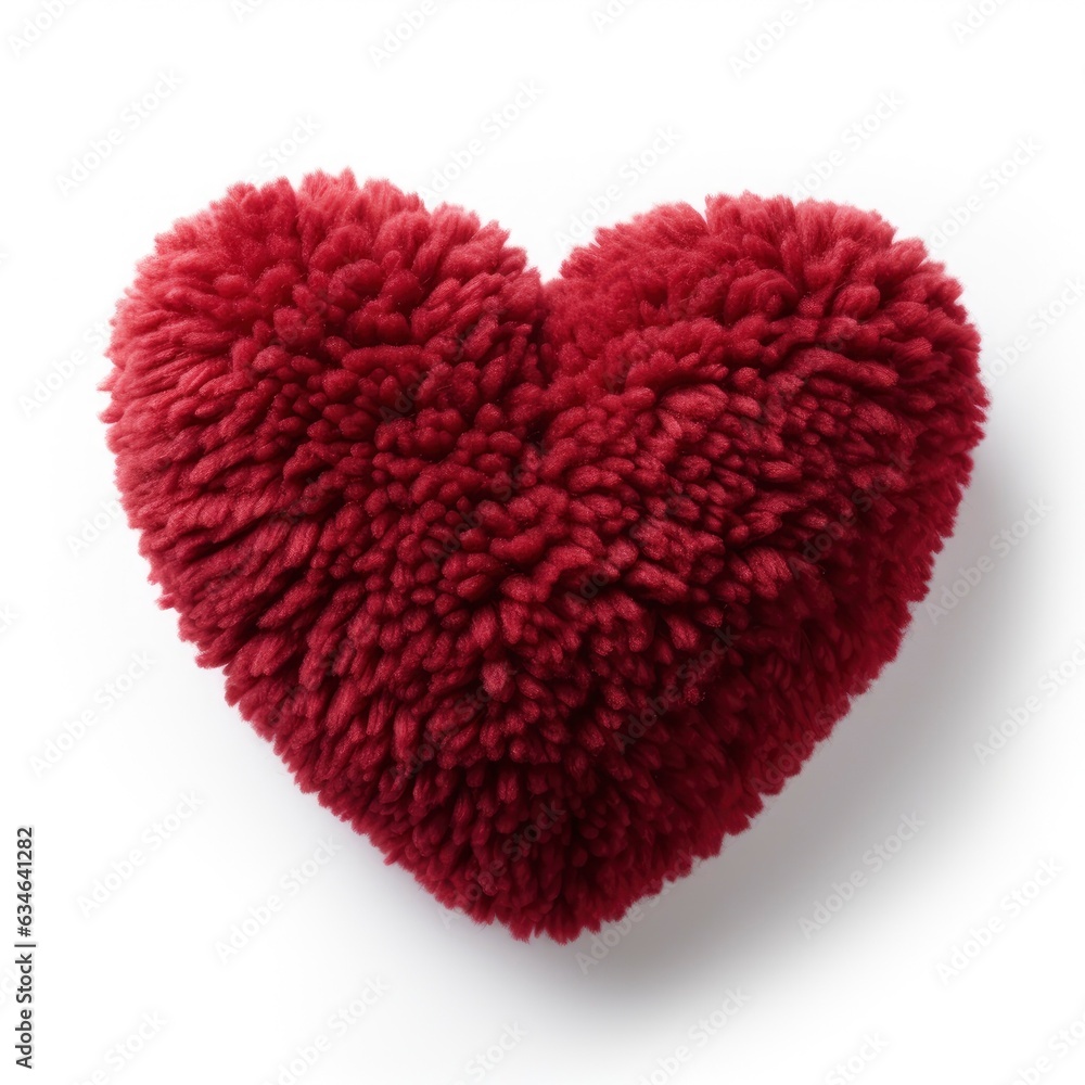 heart white background, Generative AI heart white background, Generative AI