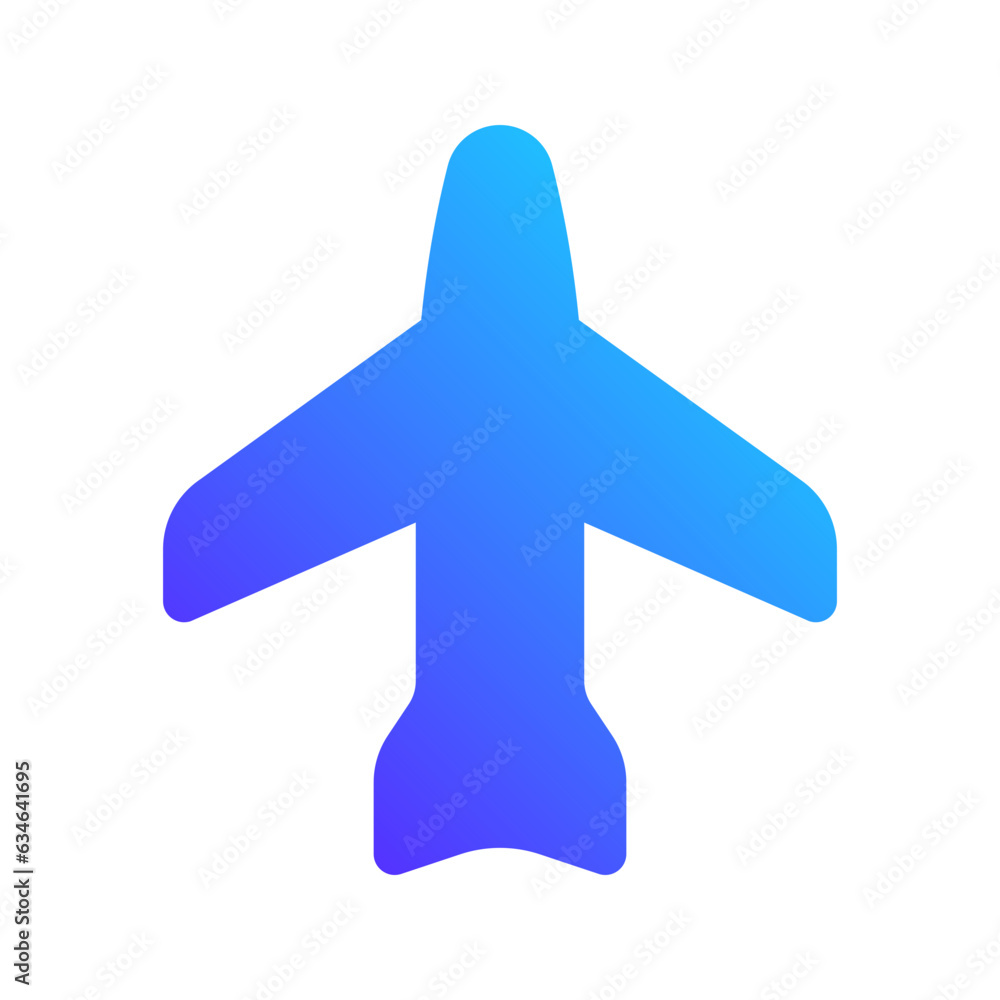 Obraz premium plane gradient fill icon