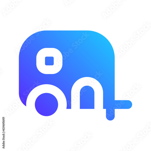 caravan gradient fill icon