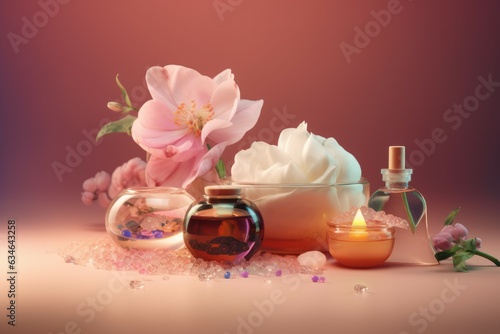 Spa beauty oil services. Generate Ai