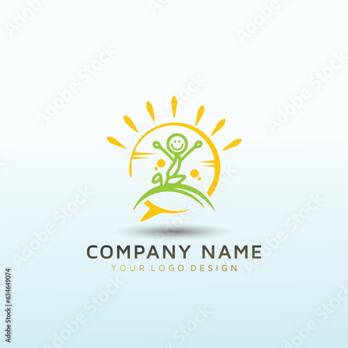 Child Therapy vector logo design