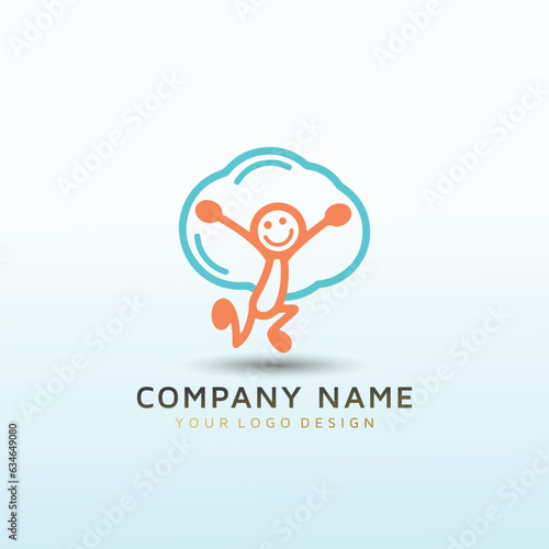 Child Therapy vector logo design