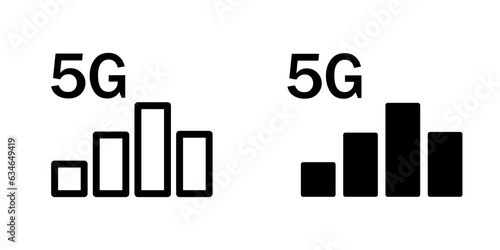 Illustration Vector graphic of signal bar icon