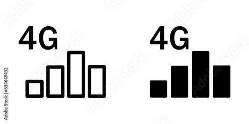 Illustration Vector graphic of signal bar icon