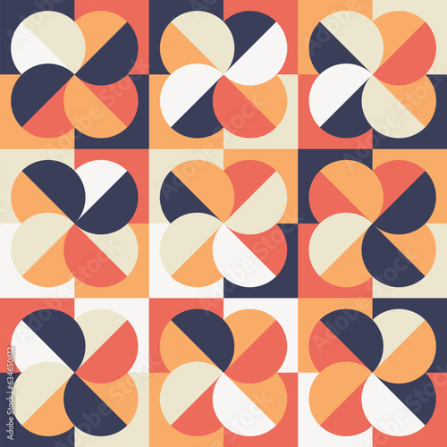 seamless pattern with complex geometric background