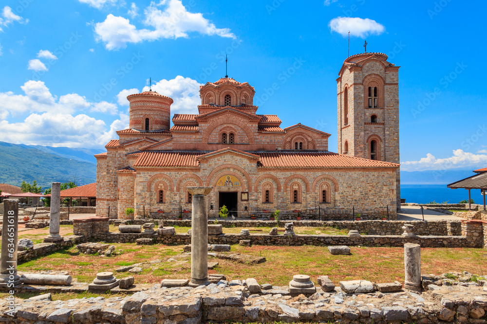 Church of Saints Clement and Panteleimon and historic district of Plaoshnik in Ohrid, North Macedonia
