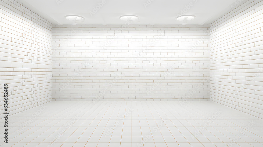 Obraz premium White Brick Wall Background