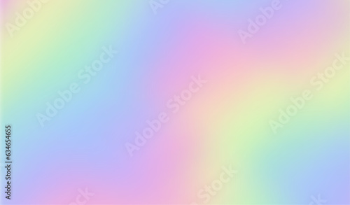 Purple background. Holograph texture. Iridescent effect. Holographic backdrop. Rainbow bright gradient. Cute dreamy pattern. Pink blue halographic color paper. Mirror patern. Vector illustration