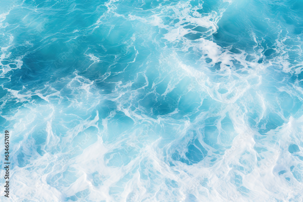 top view of clear blue and white turbulent water ripples background top view of clear blue and white turbulent water ripples background