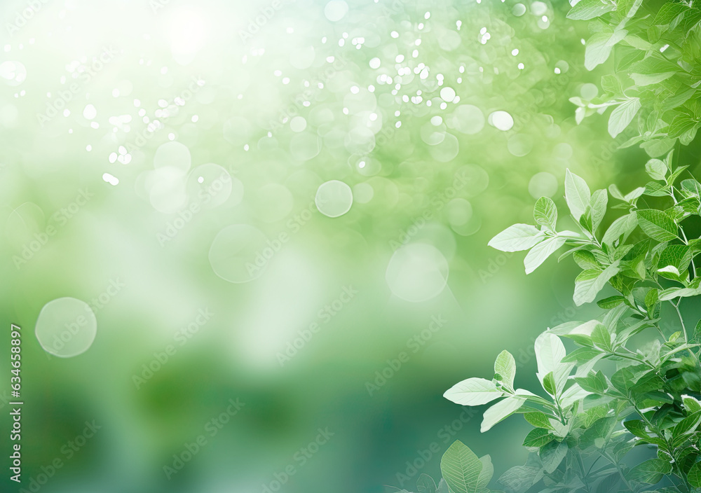 A tranquil scene of nature's delicate embrace, with radiant white leaves against a lush green backdrop A tranquil scene of nature's delicate embrace, with radiant white leaves against a lush green backdrop