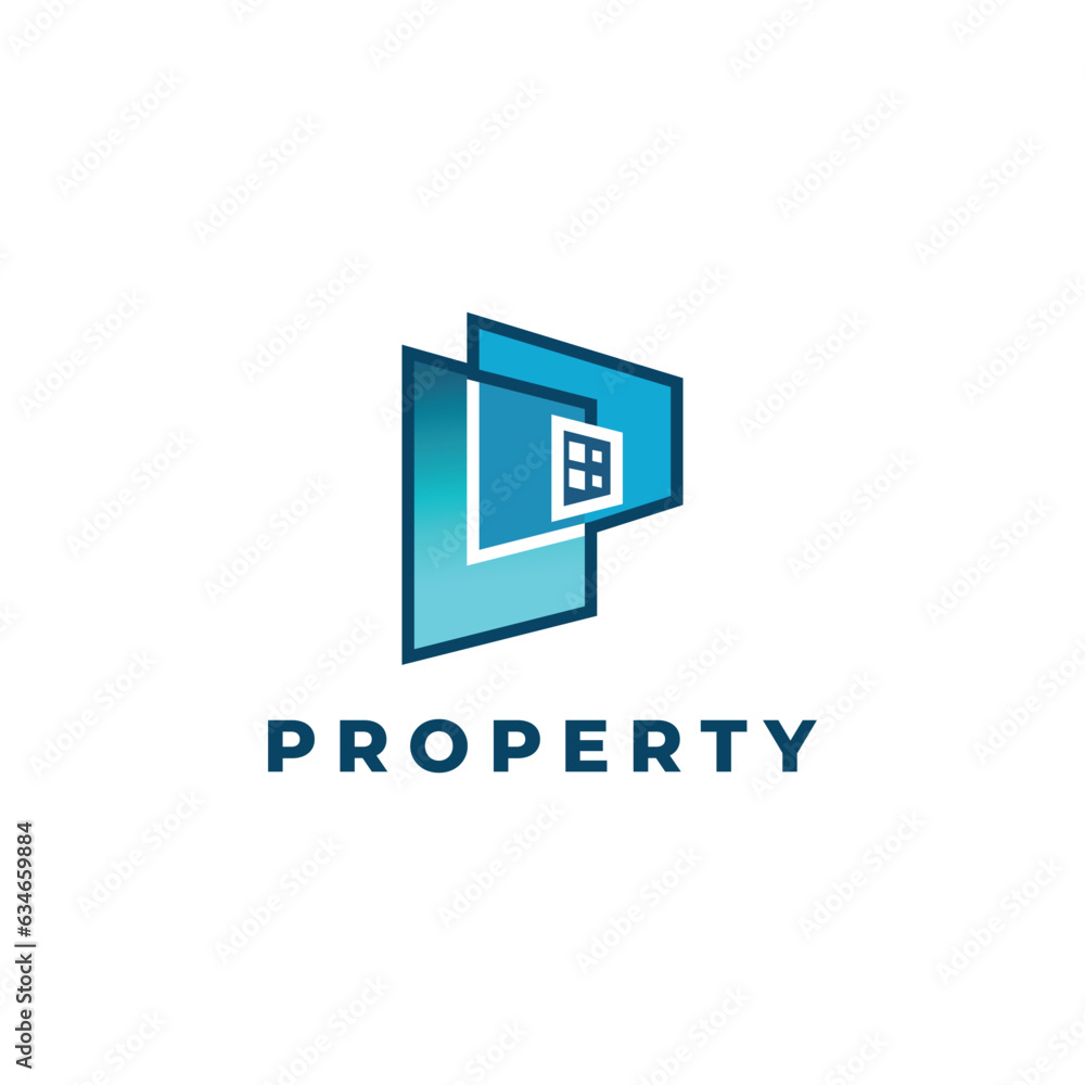 Letter P with property home icon logo design, real estate vector logo design
Letter P with property home icon logo design, real estate vector logo design