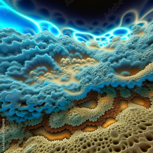 Fantasy fractal pattern of colored smoke. © 0635925410