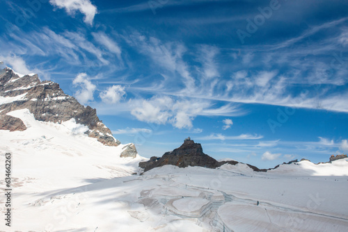 Jungfrau Glacier in Swiss Alps