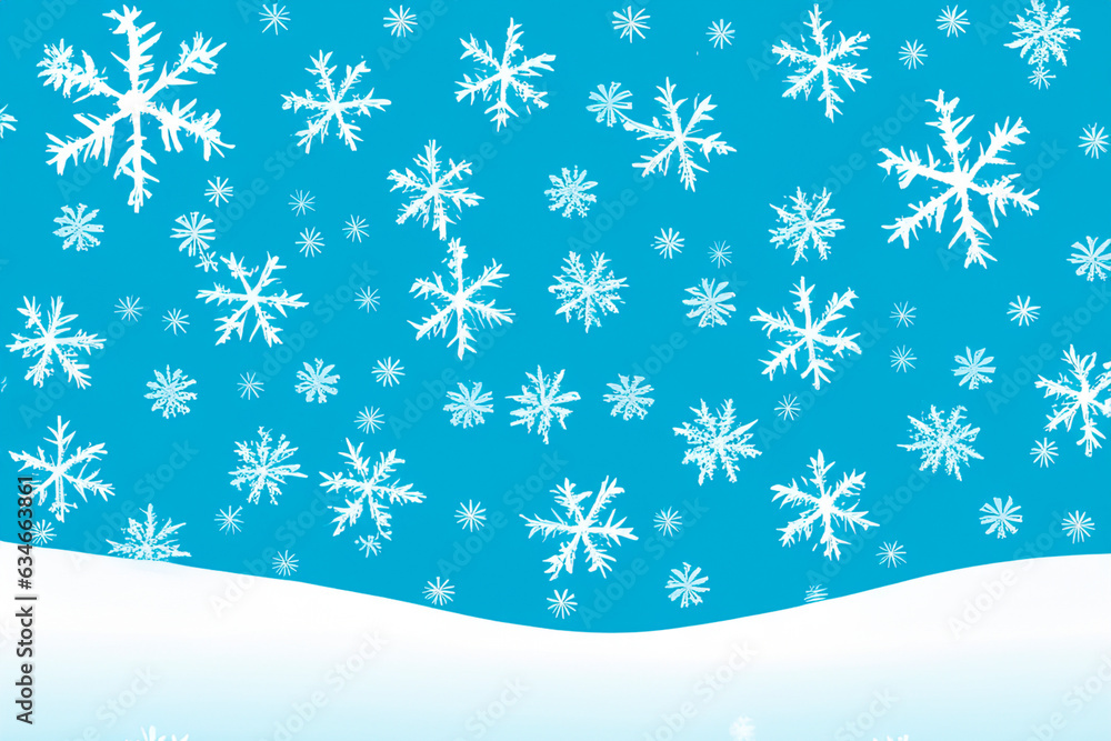 Snow. Illustration. White blanket of snow. Winter concept. Snow covered