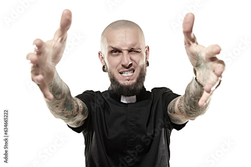 Photography aggressive informal man