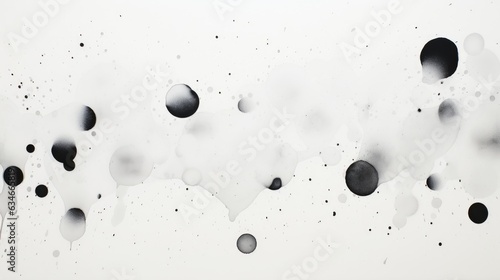 Charcoal Spots on White Background