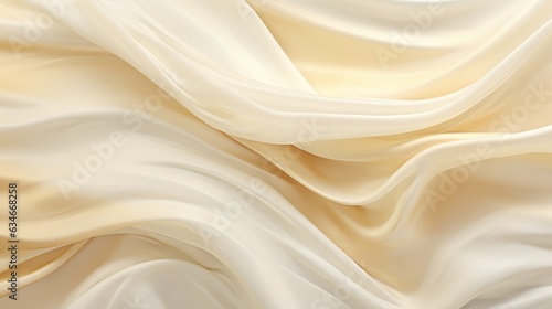 Gold and White Silk Waves.