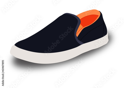 Vector illustration of Casual shoes for men, women and childrens.
